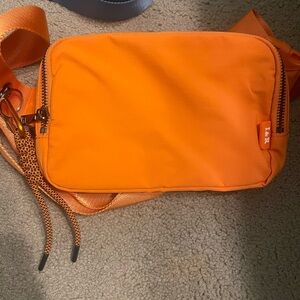 Iris & Rainbow Duo Orange Crossbody Bag